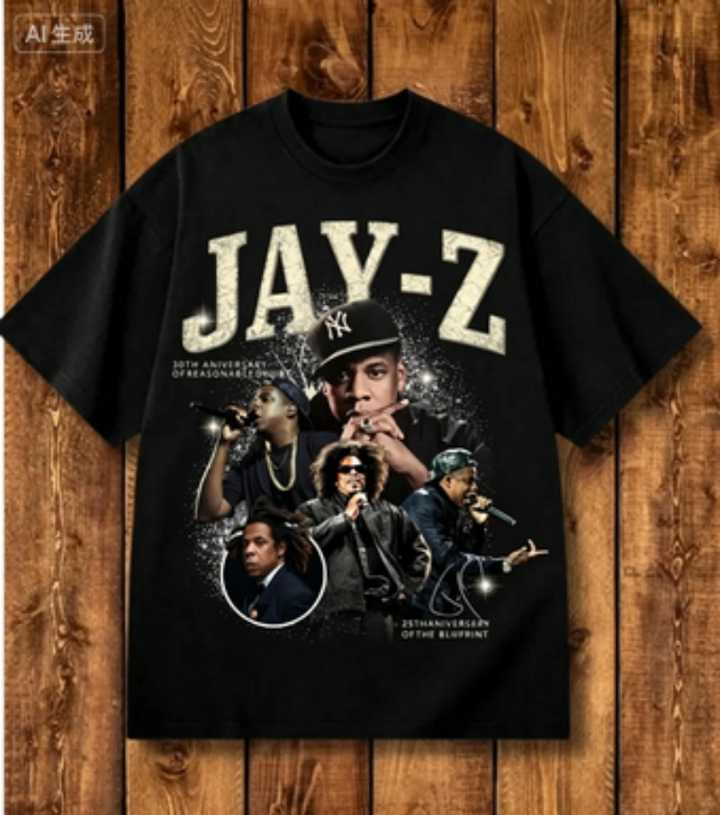 Event Z - Vintage Jay-Z Rap-Star Collage Jubiläums-Grafik 2026