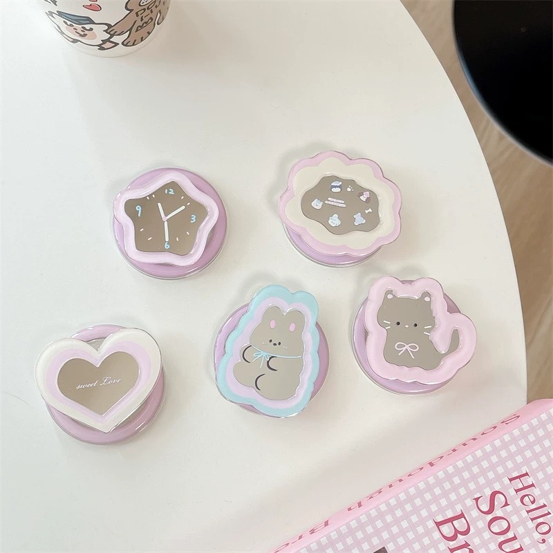 Event Support - Cartoon-Spiegel Teleskop-Handyhalter Kawaii Ins 360 °