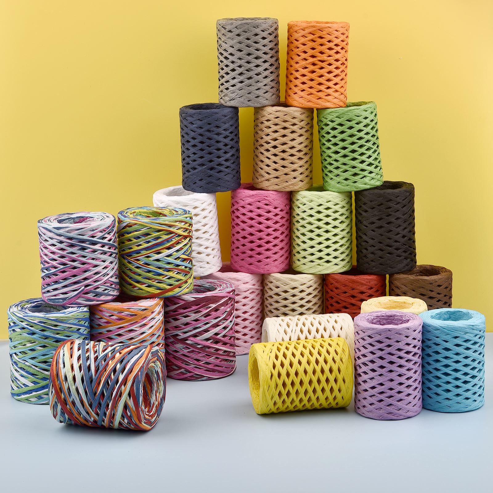 100 m/Rolle Bast-Papierband, G – Papercraft Supply Ribbon Bewertung und Preis