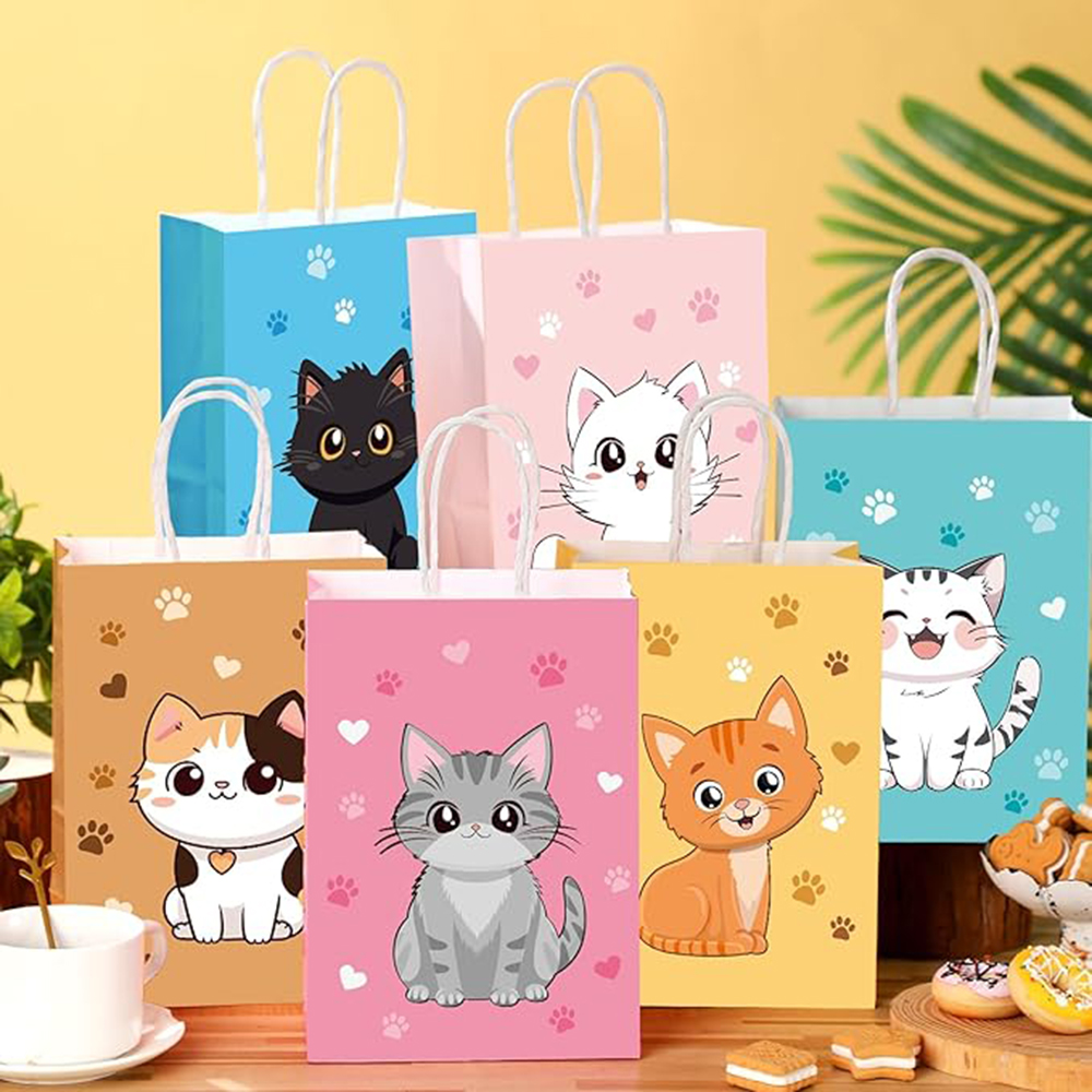 6-48 Stück Bunte Cartoon-Katze – Event Party Shop Bewertung und Preis
